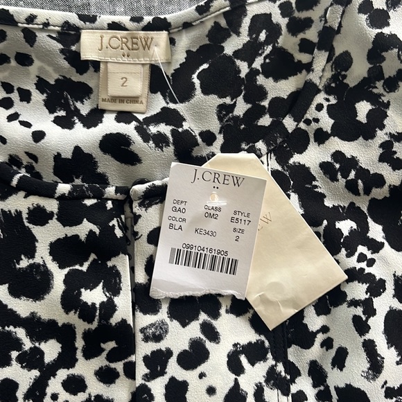 Jcrew white and black sleeveless blouse - Picture 4 of 4